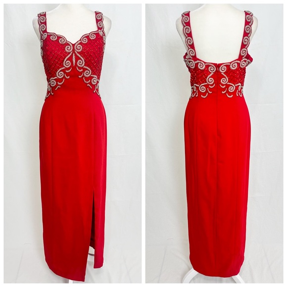 Vintage Dresses & Skirts - Vintage Red Evening Gown